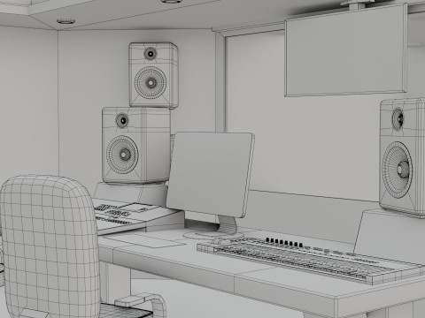 Recording Studio 3D Модель
