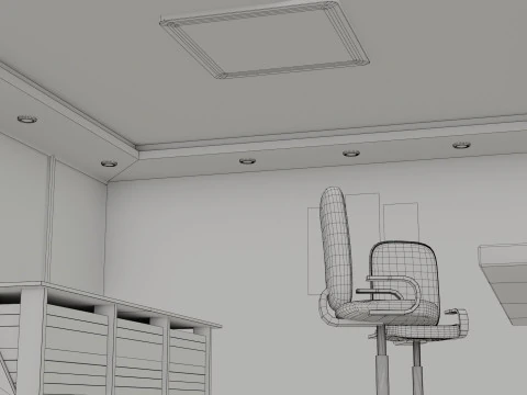 レコーディングスタジオ 3Dモデル