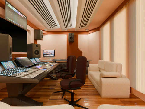 녹음실 3D 모델