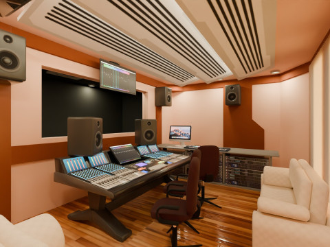 Recording Studio Model 3D