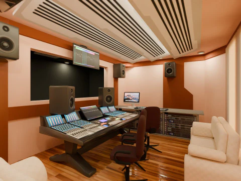 Studio Rekaman Model 3D