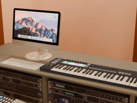 Studio Rekaman Model 3D