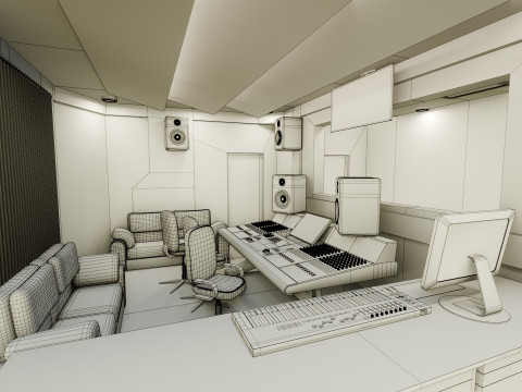 Recording Studio Model 3D