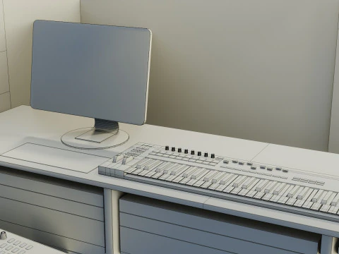 Studio Rekaman Model 3D