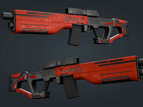 Senjata Fiksi Ilmiah Model 3D