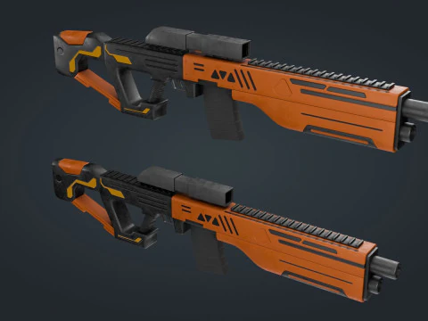 Senjata Fiksi Ilmiah Model 3D