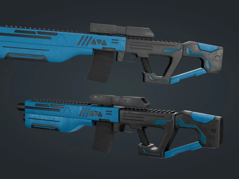 Senjata Fiksi Ilmiah Model 3D