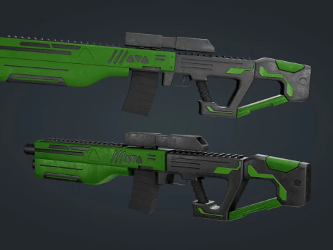 Senjata Fiksi Ilmiah Model 3D