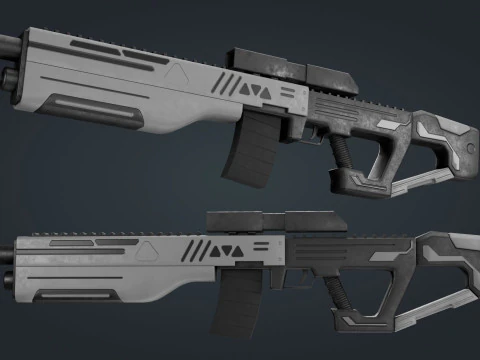 Senjata Fiksi Ilmiah Model 3D