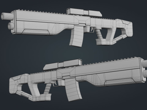 Sci-Fi Weapon Modèle 3D