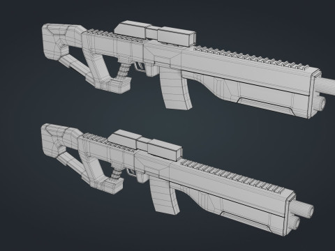 Sci-Fi Weapon Modèle 3D