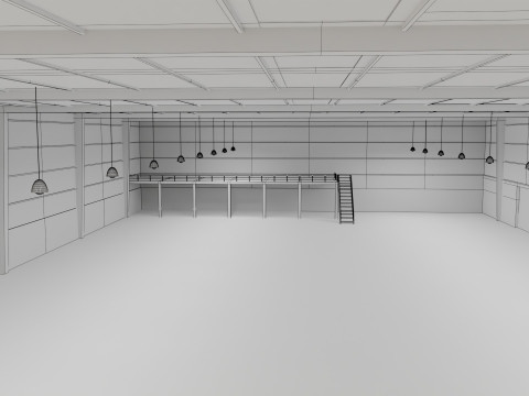 Warehouse 3D Model