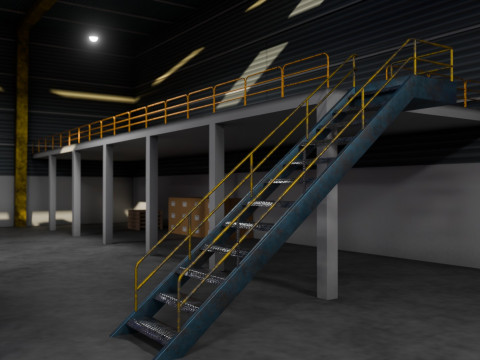Ware House - Game Ready - PBR Low-poly 3D Модель