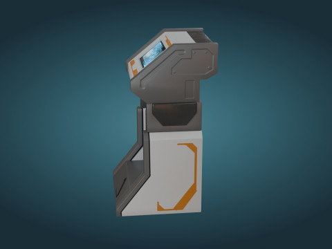 Sci-Fi Computer - Game Ready - PBR 3D Модель