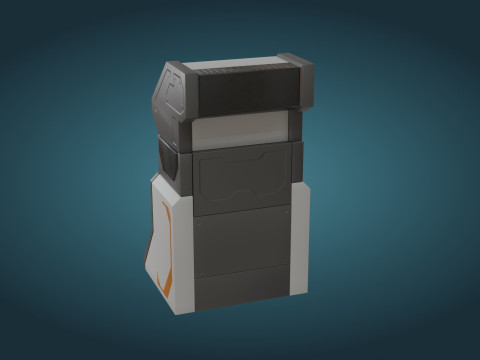 Sci-Fi Computer - Game Ready - PBR 3D Модель