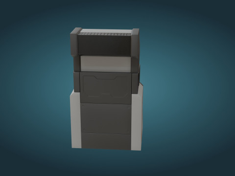 Sci-Fi Computer - Game Ready - PBR 3D Модель