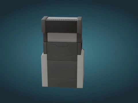 Sci-Fi Computer - Game Ready - PBR 3D Model