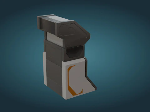 Sci-Fi Computer - Game Ready - PBR 3D Model