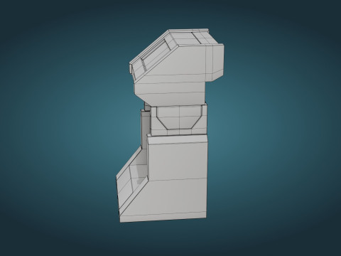 Sci-Fi Computer - Game Ready - PBR 3D Модель