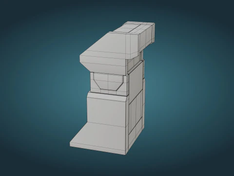 Sci-Fi Computer - Game Ready - PBR 3D Model