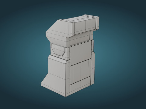Sci-Fi Computer - Game Ready - PBR 3D Модель