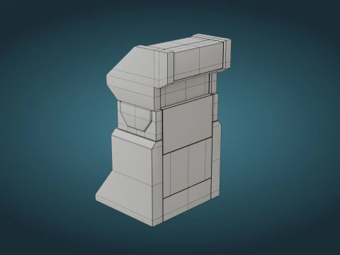 Sci-Fi Computer - Game Ready - PBR 3D Model