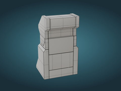 Sci-Fi Computer - Game Ready - PBR 3D Модель