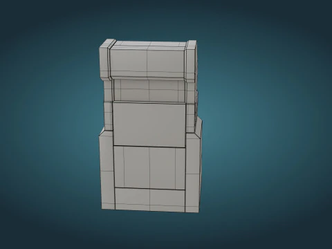 Sci-Fi Computer - Game Ready - PBR 3D Model