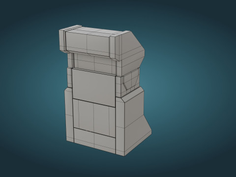Sci-Fi Computer - Game Ready - PBR 3D Модель