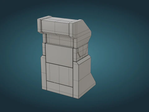 Sci-Fi Computer - Game Ready - PBR 3D Model