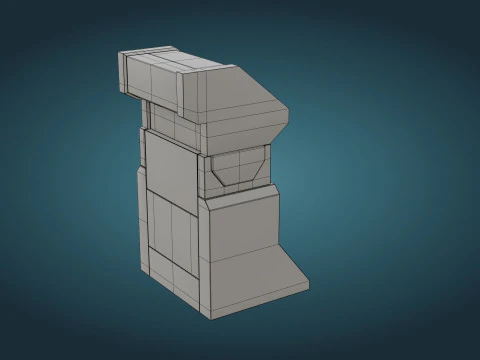 Sci-Fi Computer - Game Ready - PBR 3D Model