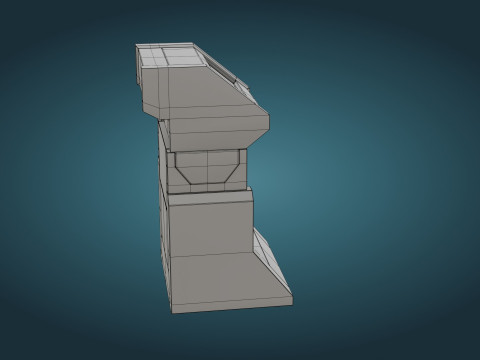 Sci-Fi Computer - Game Ready - PBR 3D Модель