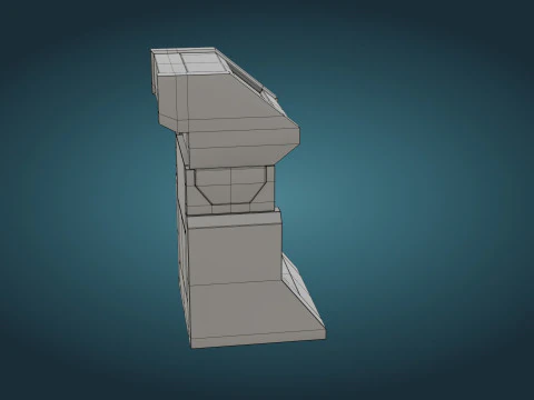 Sci-Fi Computer - Game Ready - PBR 3D Model