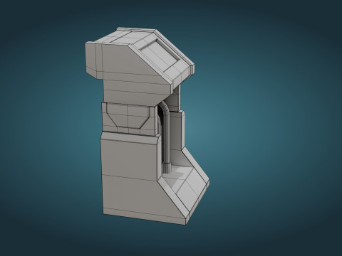 Sci-Fi Computer - Game Ready - PBR 3D Модель