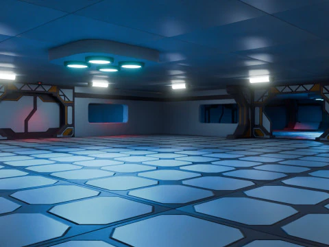 Laborat&oacute;rio Modular de Fic&ccedil;&atilde;o Cient&iacute;fica - Low-poly - Game Ready - PBR Modelo 3D