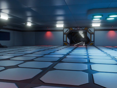 Laborat&oacute;rio Modular de Fic&ccedil;&atilde;o Cient&iacute;fica - Low-poly - Game Ready - PBR Modelo 3D