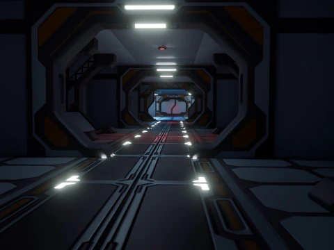 Laborat&oacute;rio Modular de Fic&ccedil;&atilde;o Cient&iacute;fica - Low-poly - Game Ready - PBR Modelo 3D