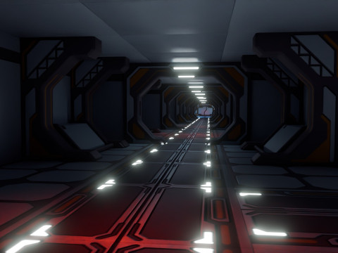 Modular Sci Fi Lab- Low-poly - Game Ready - PBR Model 3D