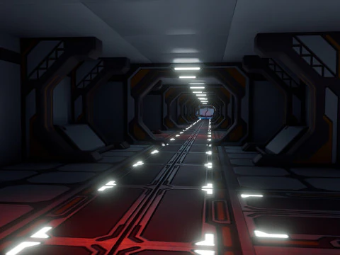 Laborat&oacute;rio Modular de Fic&ccedil;&atilde;o Cient&iacute;fica - Low-poly - Game Ready - PBR Modelo 3D