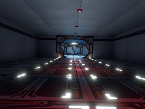 Modular Sci Fi Lab- Low-poly - Game Ready - PBR Model 3D