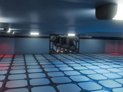 Laborat&oacute;rio Modular de Fic&ccedil;&atilde;o Cient&iacute;fica - Low-poly - Game Ready - PBR Modelo 3D