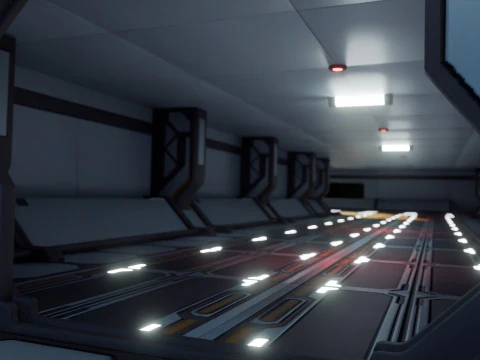 Laborat&oacute;rio Modular de Fic&ccedil;&atilde;o Cient&iacute;fica - Low-poly - Game Ready - PBR Modelo 3D