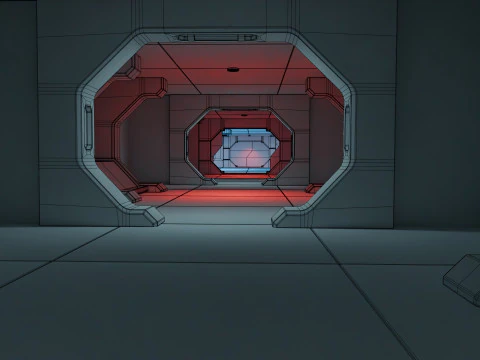 Laborat&oacute;rio Modular de Fic&ccedil;&atilde;o Cient&iacute;fica - Low-poly - Game Ready - PBR Modelo 3D