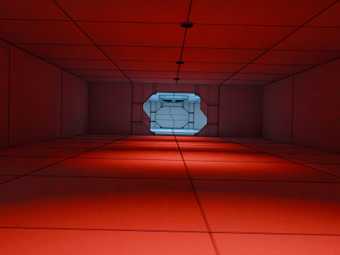 Modular Sci Fi Lab- Low-poly - Game Ready - PBR Model 3D
