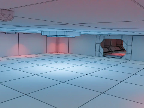 Laborat&oacute;rio Modular de Fic&ccedil;&atilde;o Cient&iacute;fica - Low-poly - Game Ready - PBR Modelo 3D