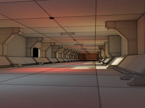 Laborat&oacute;rio Modular de Fic&ccedil;&atilde;o Cient&iacute;fica - Low-poly - Game Ready - PBR Modelo 3D