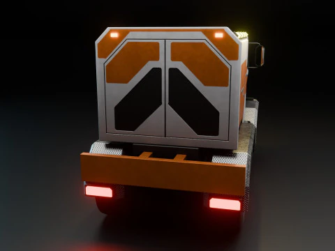Sci-Fi Truck 3D Model