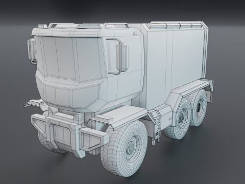 Sci-Fi Truck 3D 모델