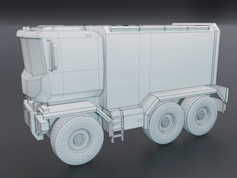 Sci-Fi Truck 3D Model
