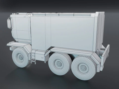 Sci-Fi Truck 3D Model